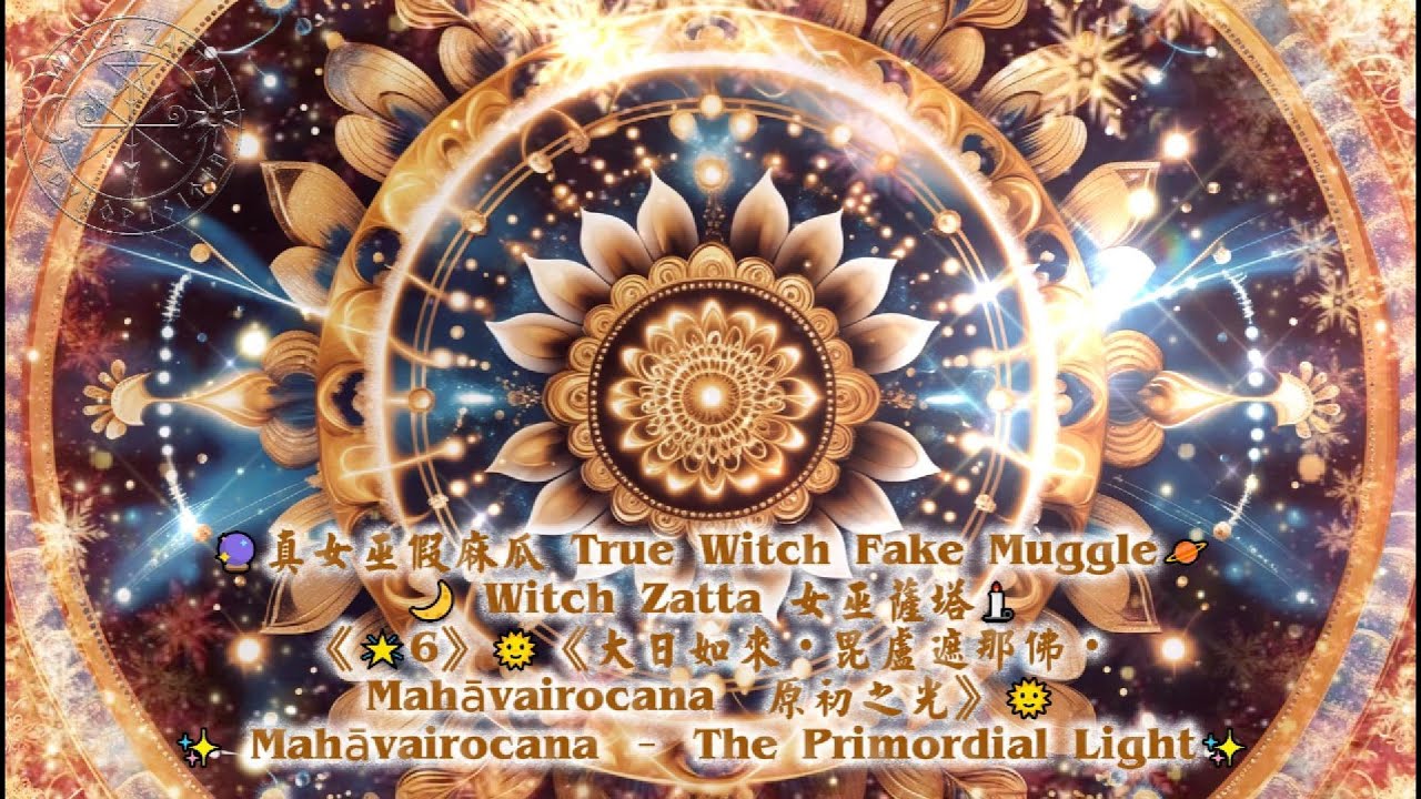 《🌟6》🌞《大日如來・毘盧遮那佛・Mahāvairocana｜原初之光》🌞✨ Mahāvairocana – The Primordial Light✨