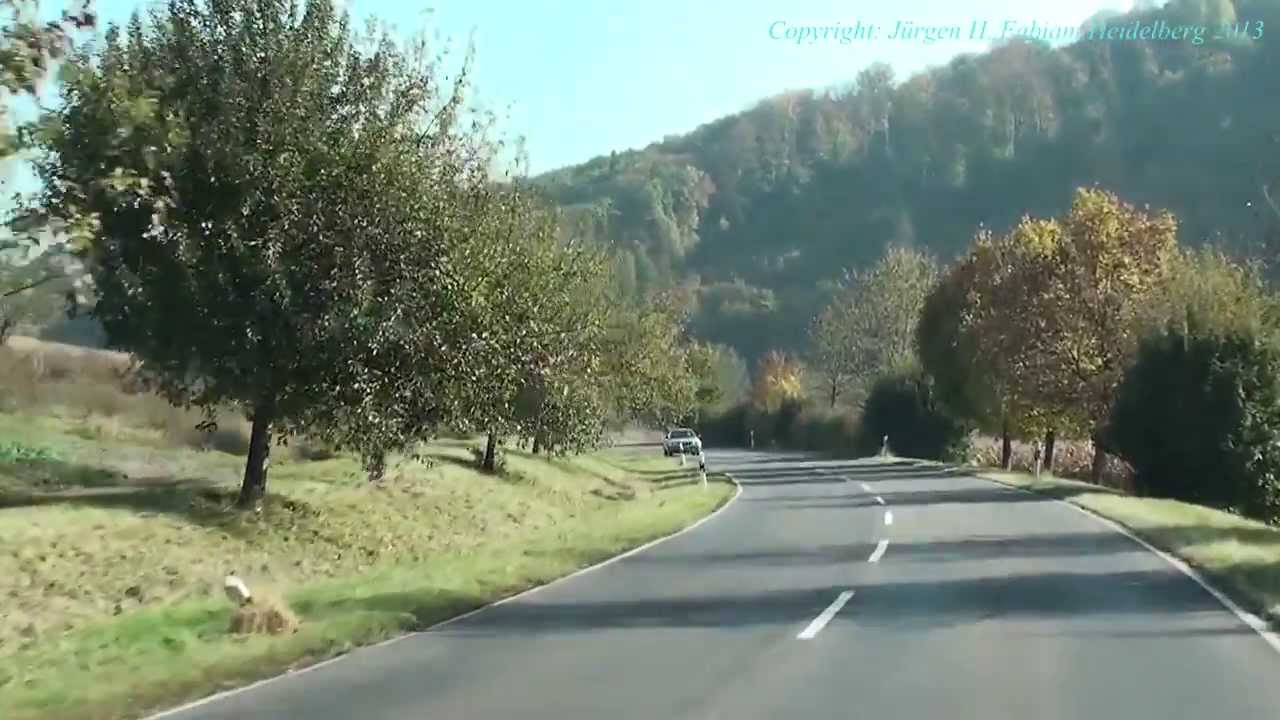 Autofahrt Jagsttal - (Möckmühl bis Kloster Schöntal)
