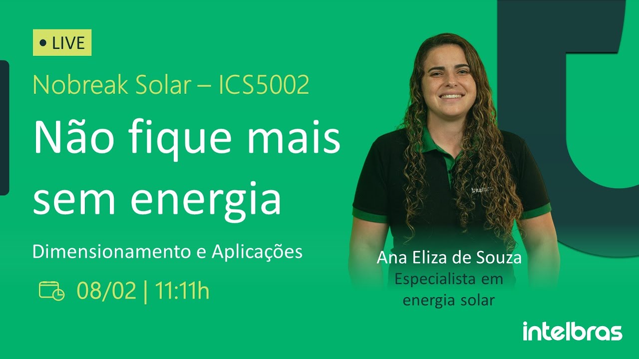 Problemas com falta de energia elétrica?  Nobreak Solar (ICS5002) 