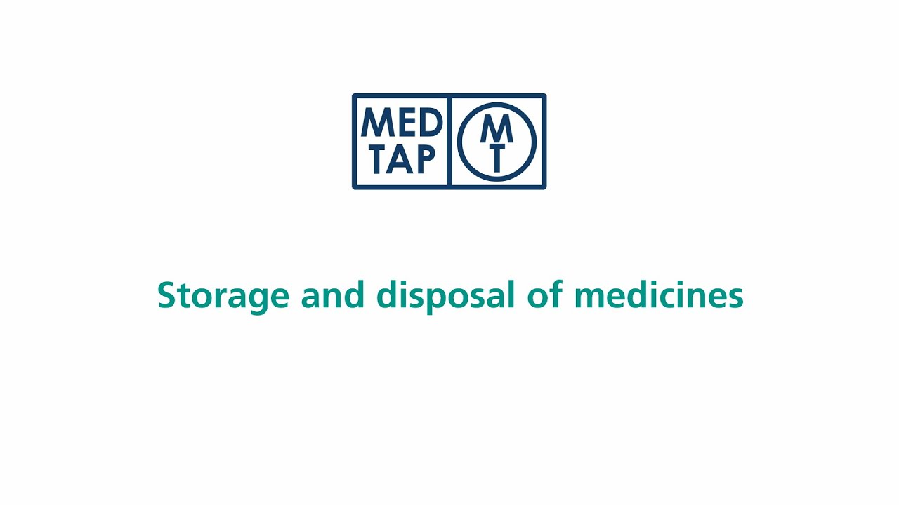 MedTap: Storage and disposal of medicines