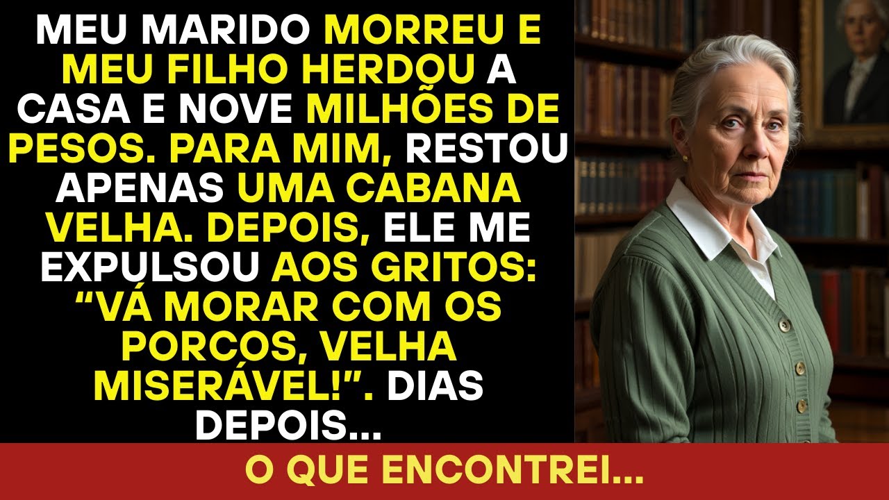 Meu marido partiu e meu filho ficou com a residência e oito milhões; eu recebi só uma cabana.