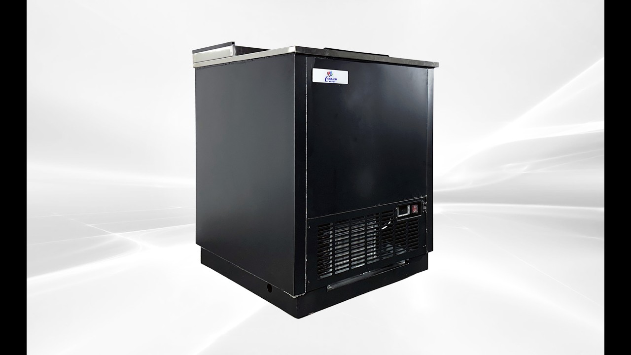 Bar equipment NSF Commercial 26 Ins One Lids Glass Froster refrigeration system holds 0°F GF-25-HC