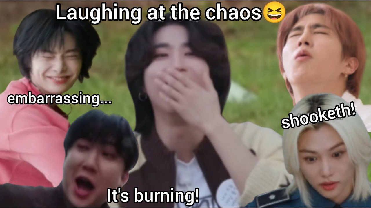 Stray Kids Funny Chaotic Clumsy Moments for 8 minutes straight