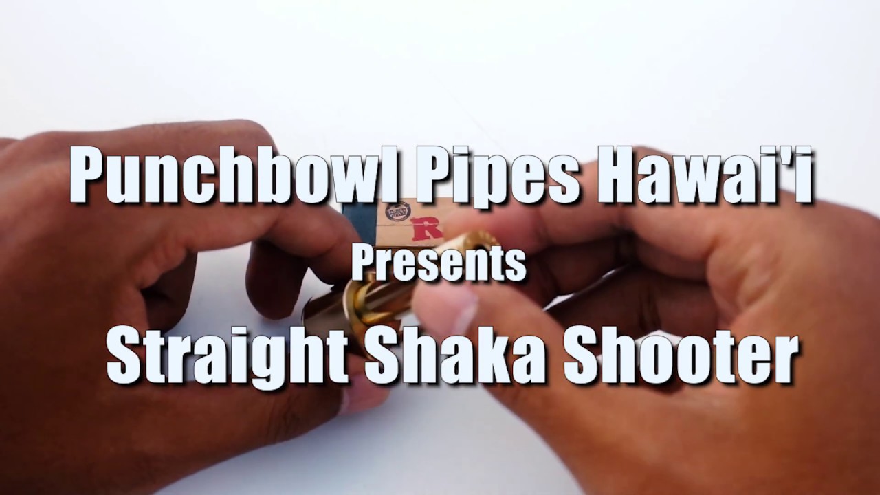 Straight Shaka Shooter - A Brass Smoking Pipe Like No Other, by Punchbowl Pipes Hawai'i