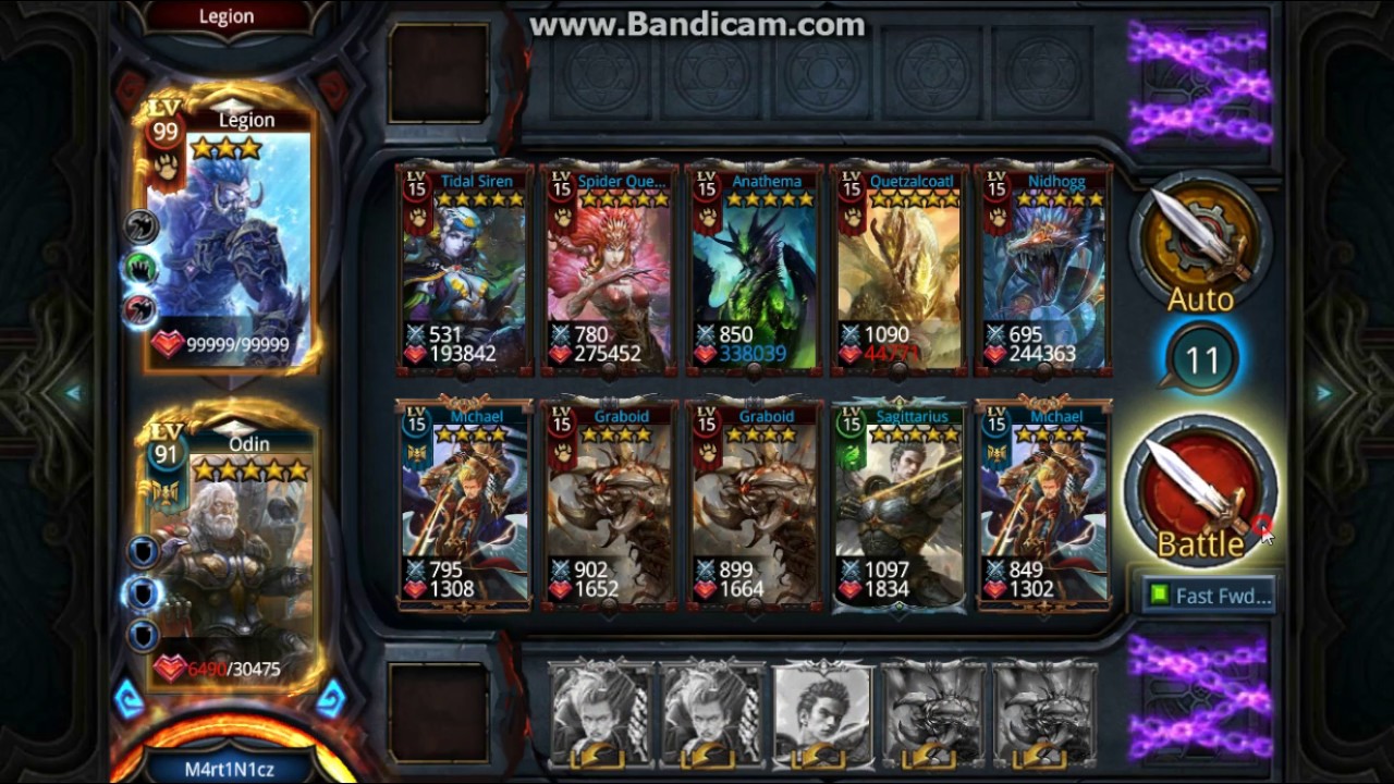 Deck Heroes guild map damage 191k one shot BB9 Michael