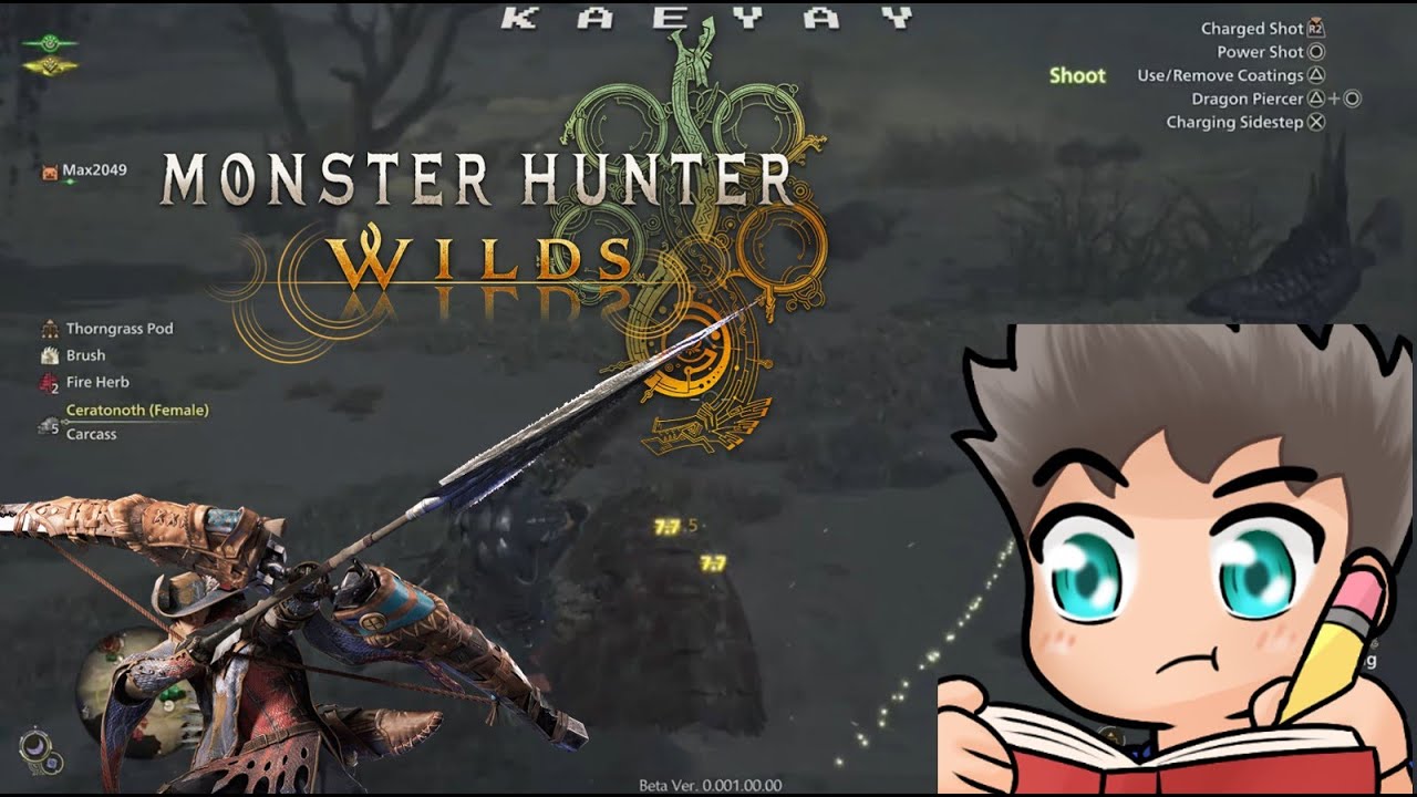 MH Wilds: BOW charge mechanics + animation cancel tech