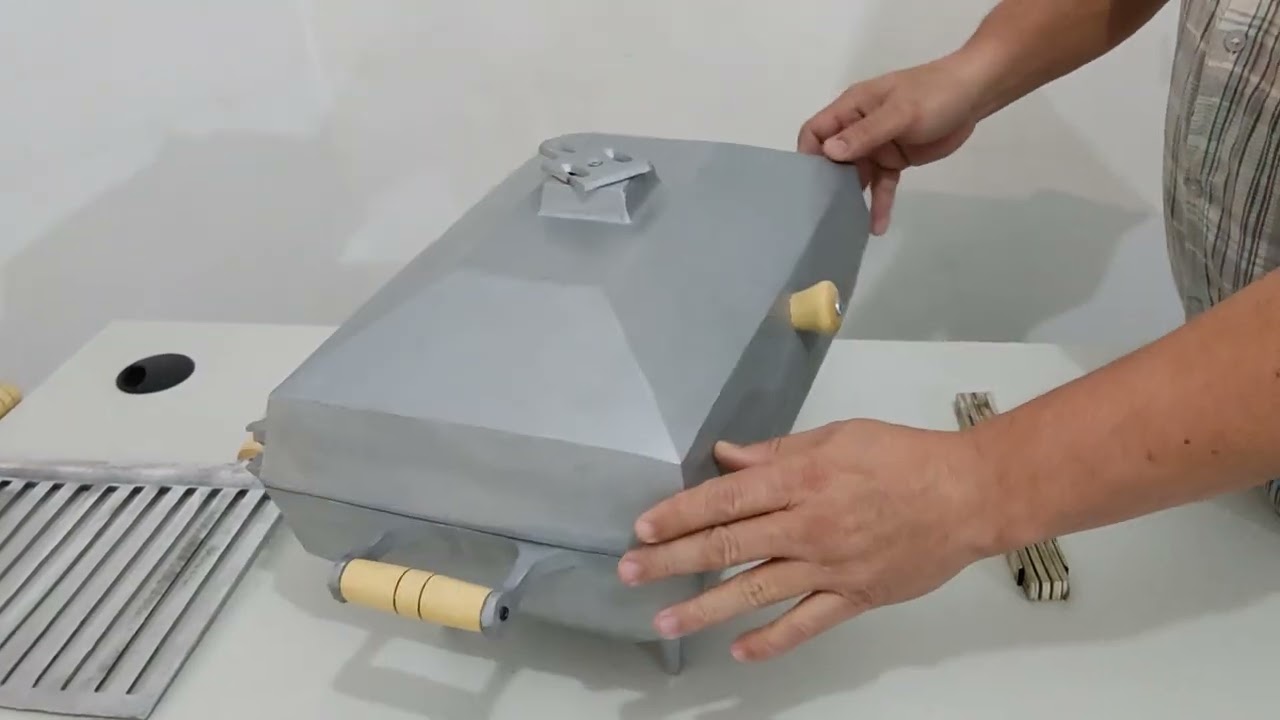 Churrasqueira Bafinho Alumínio fundido desmontável.