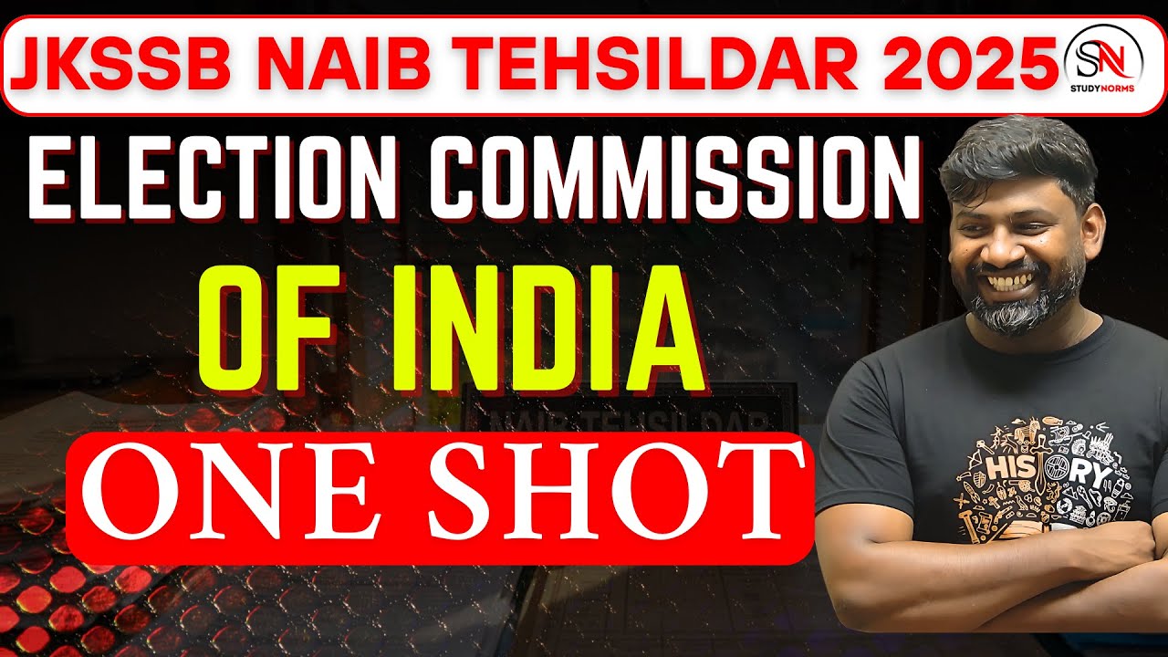Election Commission  of India for JKSSB Naib Tehsildar 2025 | General Awareness By Remo Sir