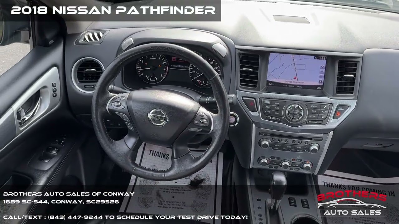 2018 Nissan Pathfinder SL at Brothers Auto Sales of Conway