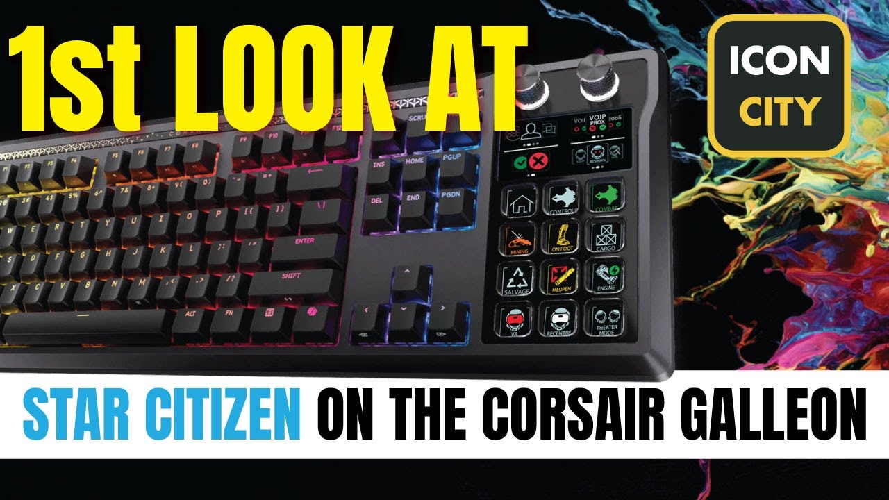 Corsair Galleon 100 SD Close up look at the Star Citizen profile pack