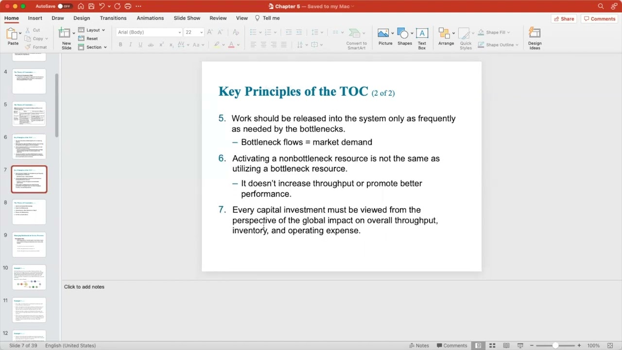 Chapter 5 Video Part 1 -- Constraint Management Concepts