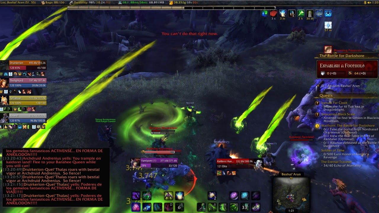 World of Warcraft Darkshore Warfront
