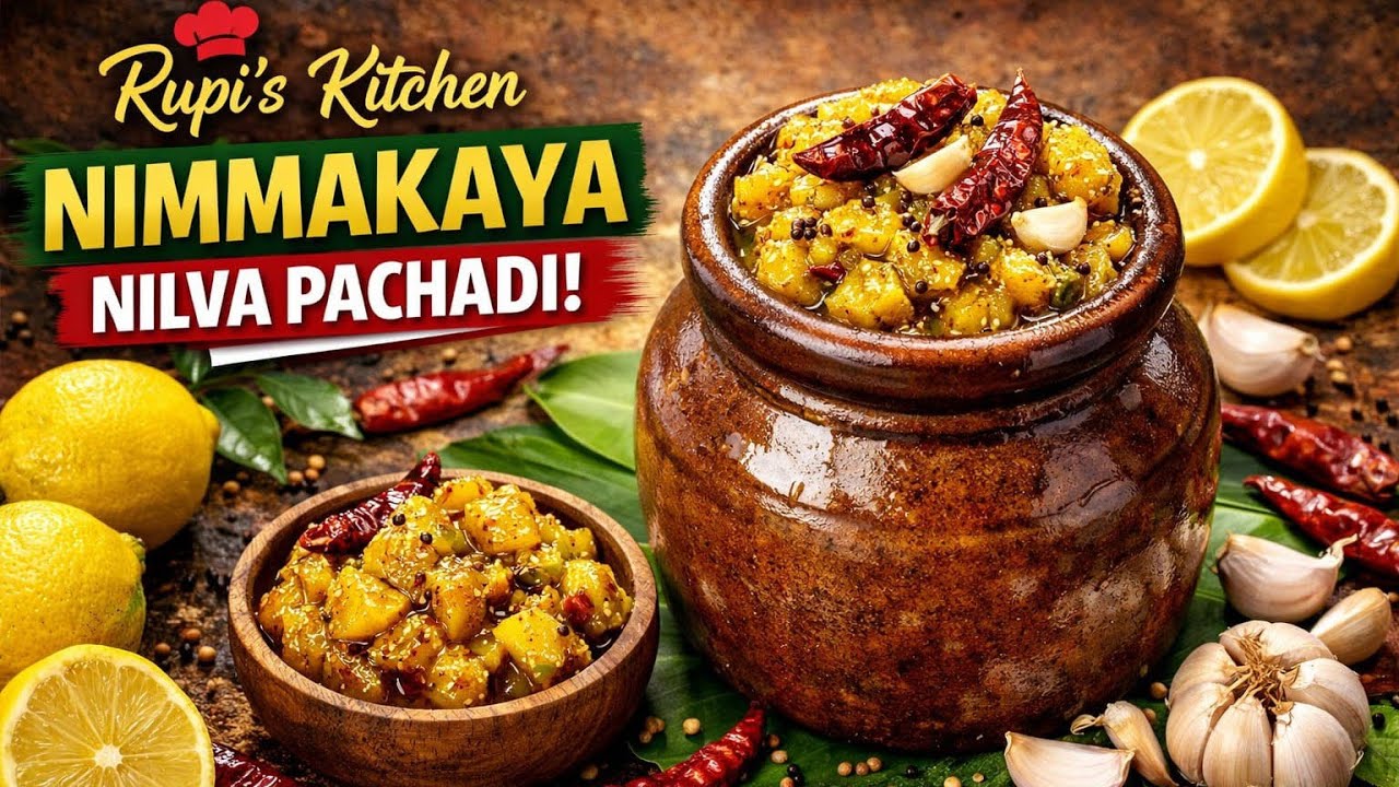 Nimmakaya Nilva Pachadi |Authentic Lemon 🍋Pickle |Rupi's Kitchen
