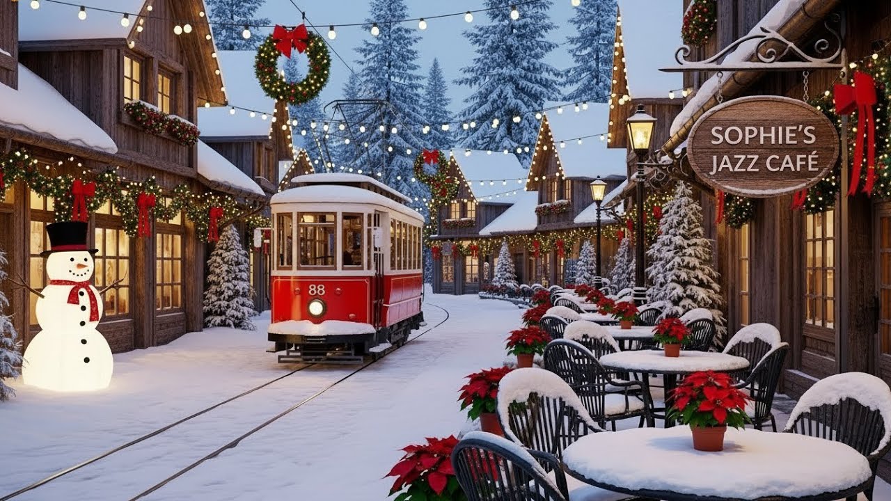 Winter Jazz Instrumental 🎶 Cozy Jazz Piano at a Quiet Coffee Shop for Rest, Relax & Stress Relief