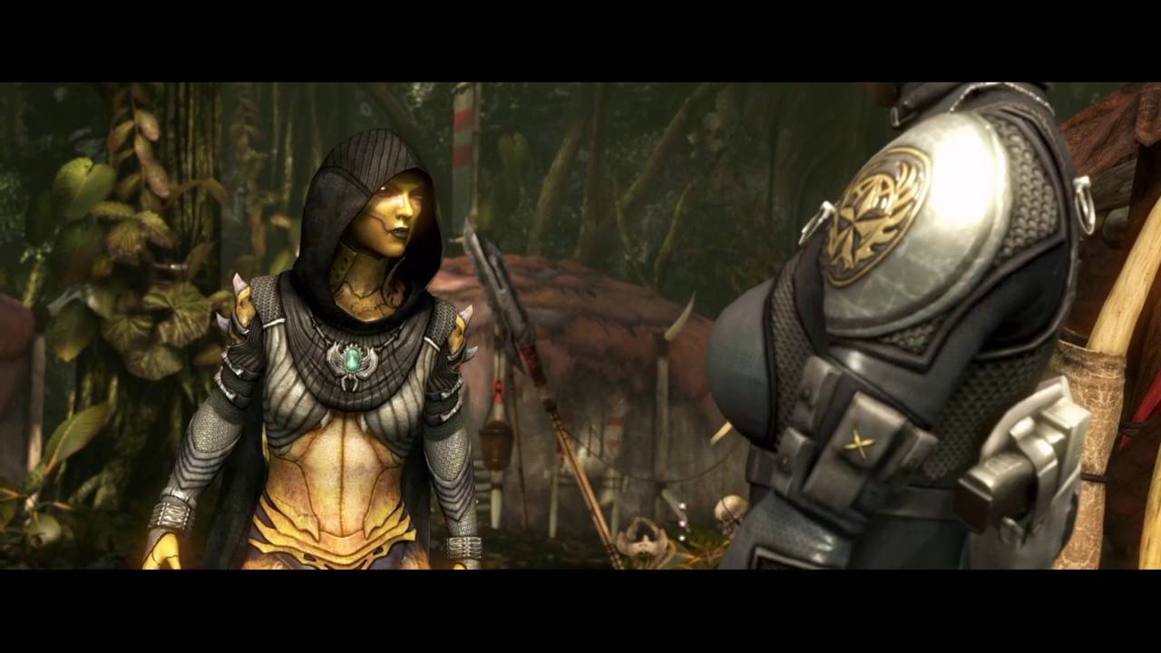 Mortal Kombat XL Story Mode D'vorah vs Rain, Tanya, and Mileena