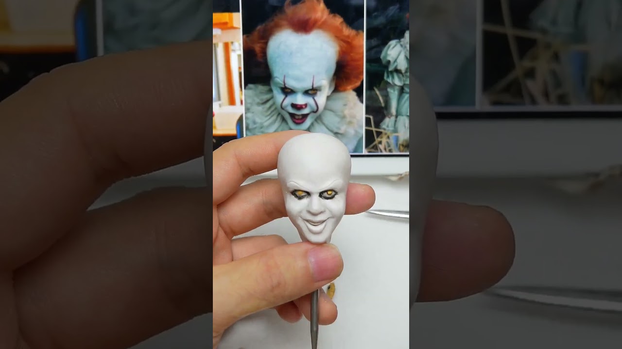 😱🎈 #pennywise #cosplay #doll【Производитель глины Лео】