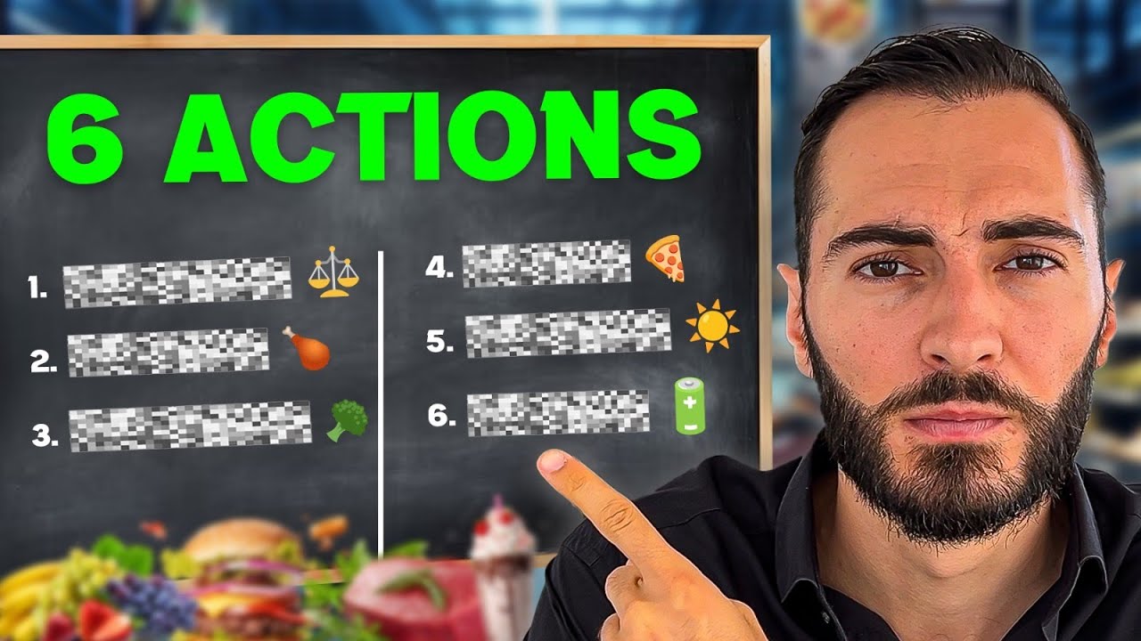 SIX Actions faciles = 80% de votre Perte de Poids !