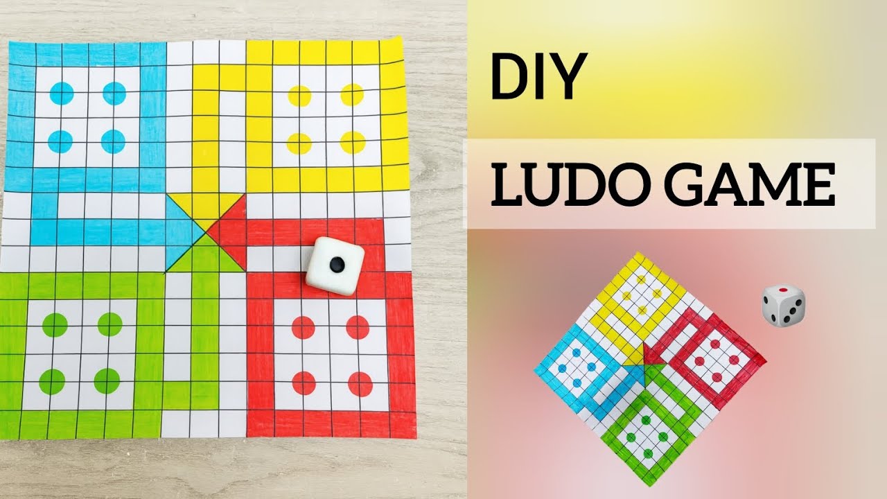 How To Make A Ludo Game Board At Home | Easy And Fun DIY Craft