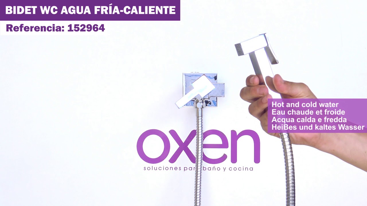 Grifo bidet wc higiene &iacute;ntima cuadrado by OXEN&reg;