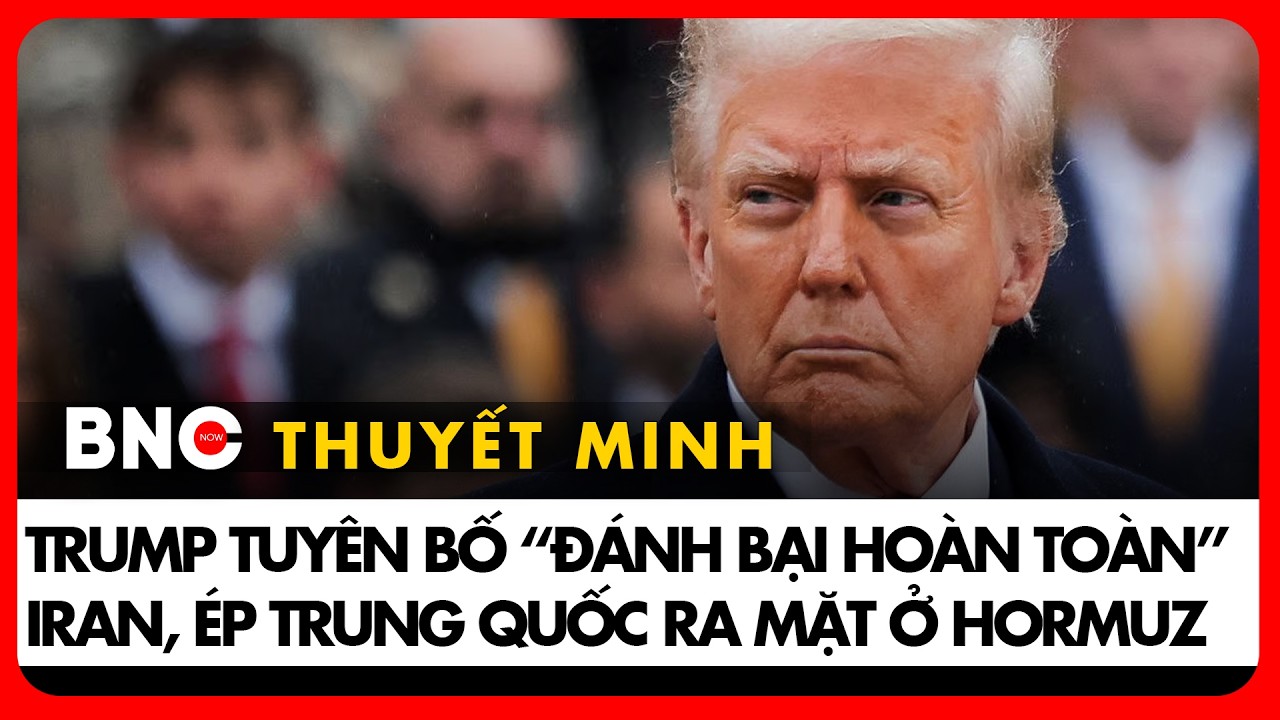 Thuyết minh: Tổng thống Mỹ Donald Trump cập nhật về chiến sự với Iran, tiết lộ kế hoạch ở Hormuz