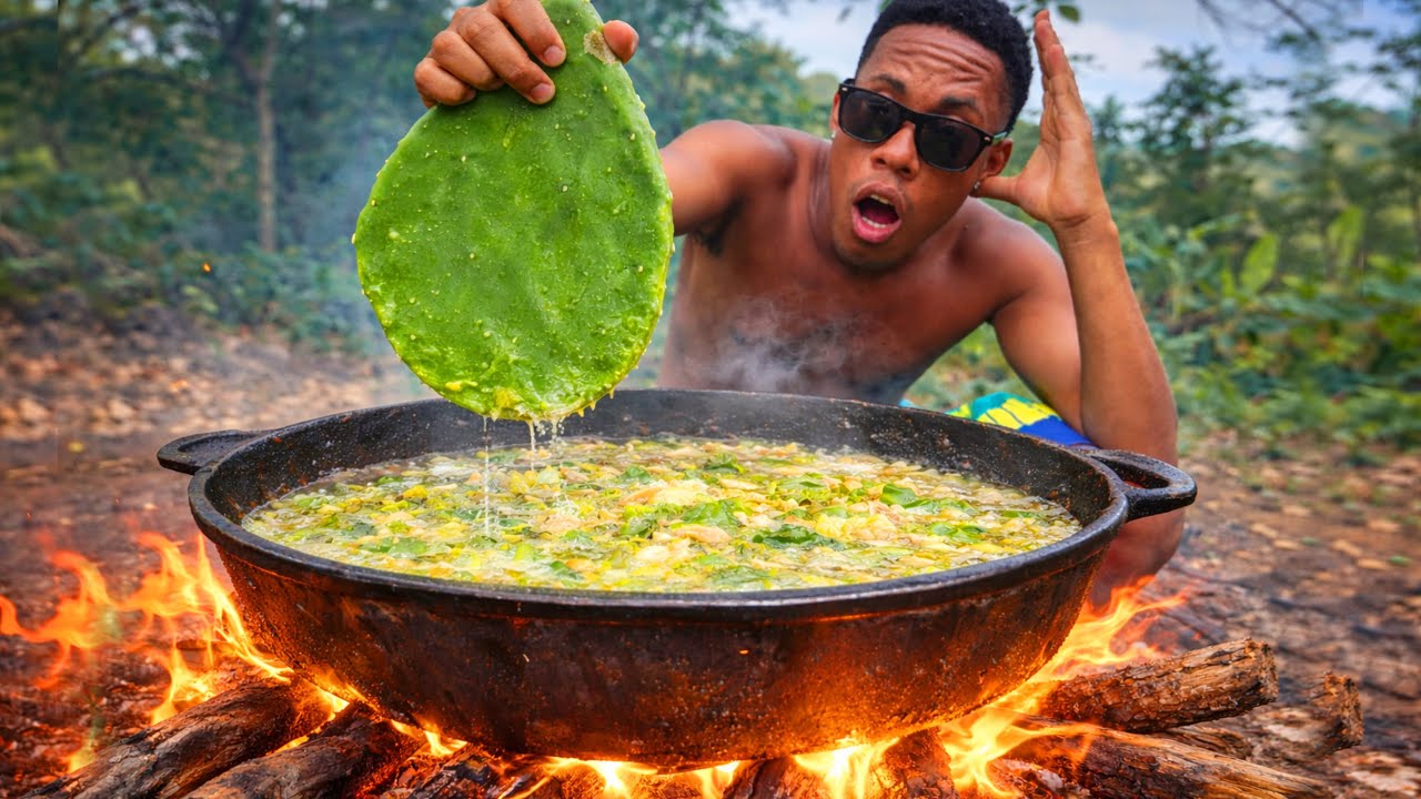 How We Live In Jamaica Cooking Cactus Outdoor
