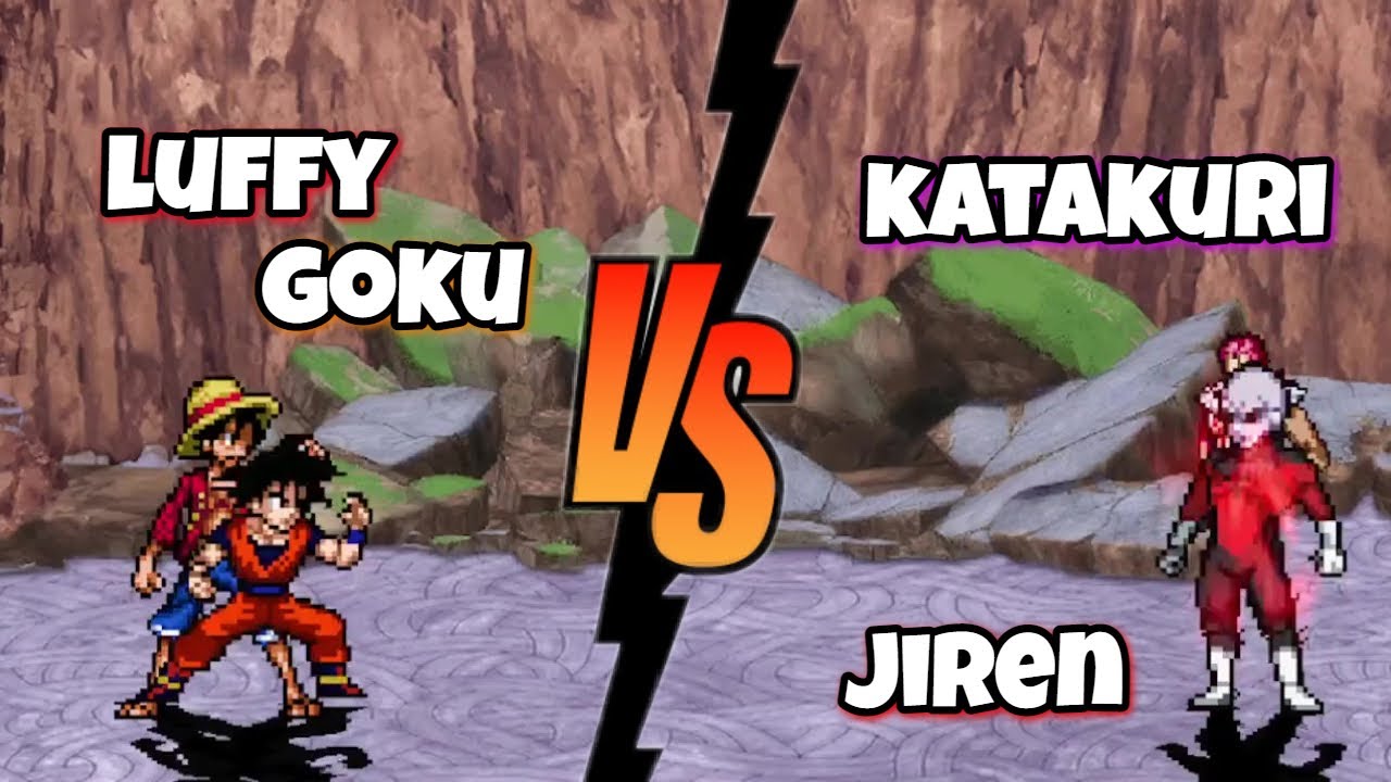 Goku and Luffy Vs  Katakuri and Jiren anime fights / mugen
