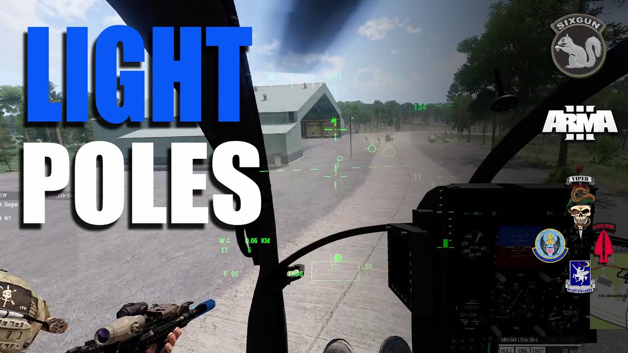 Light Poles: Arma 3 Tight Landing Training