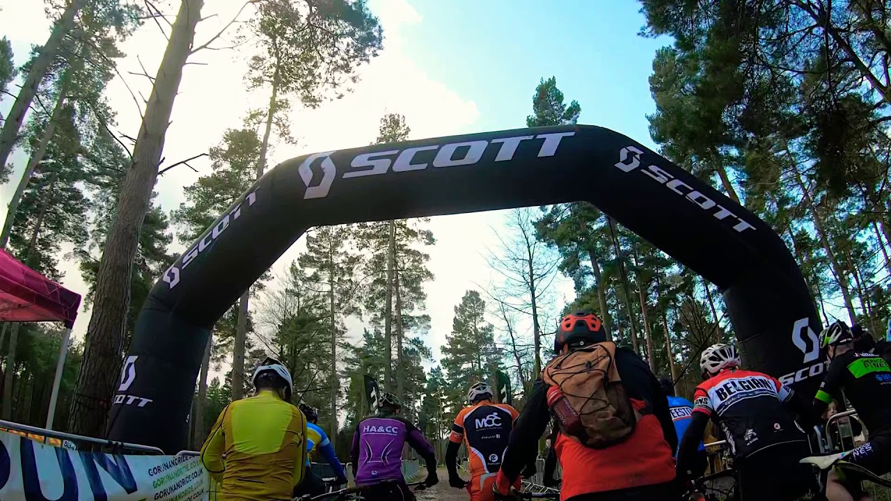 Cannock chase MTB race 2020 Run and ride winter classic. (Few falls, first race, full lap)