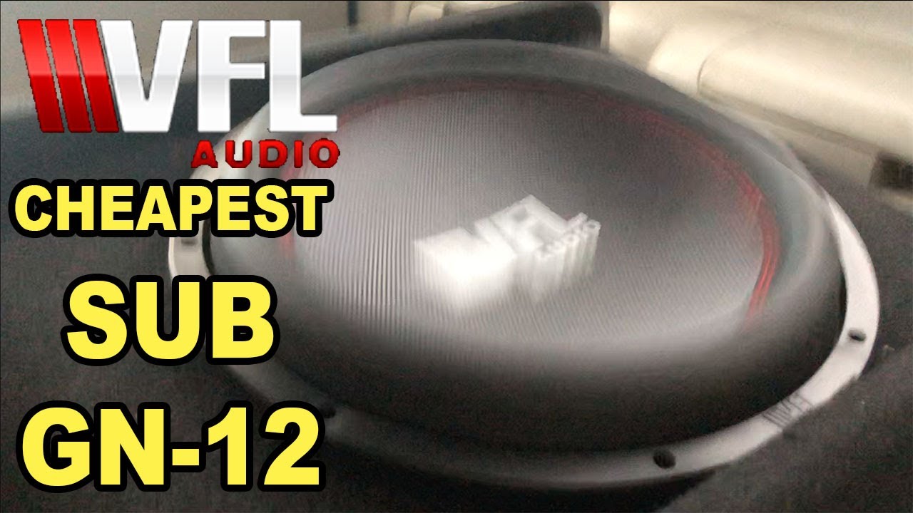 $96 Budget BANGER! VFL Audio GN-12 Subwoofer Review.