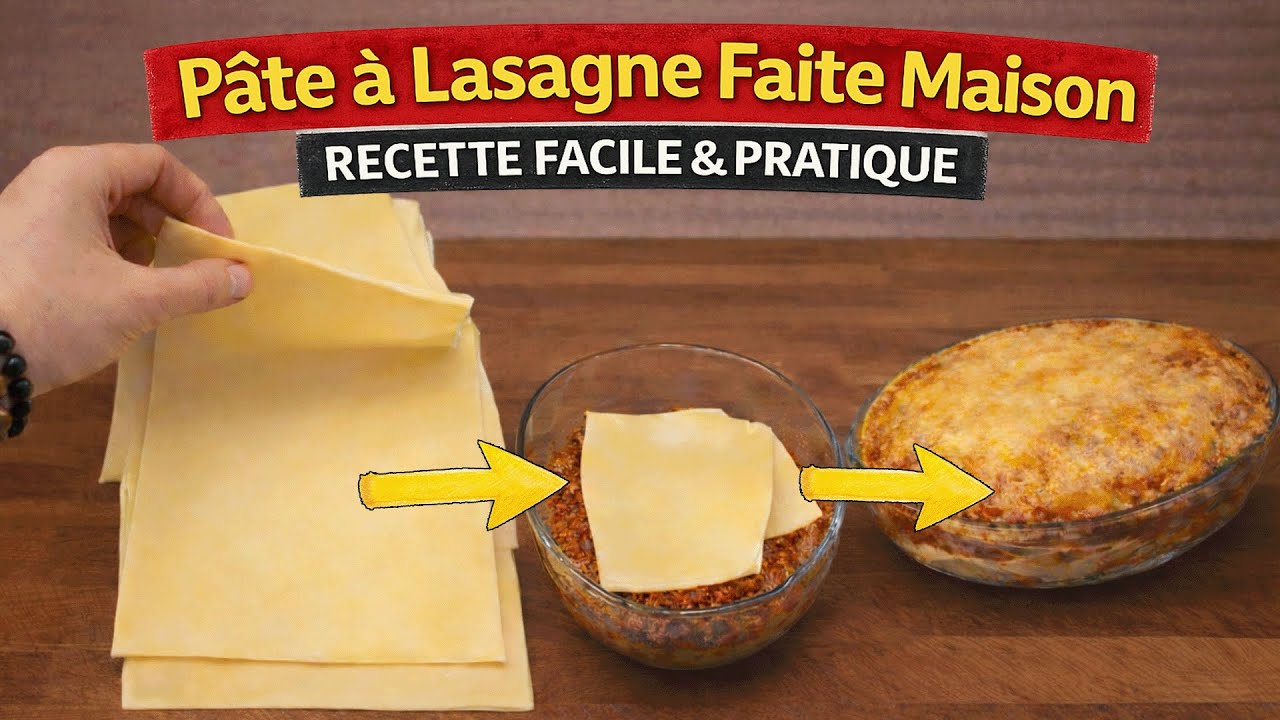 Pâte à Lasagne Faite Maison 🍝 RECETTE FACILE & PRATIQUE