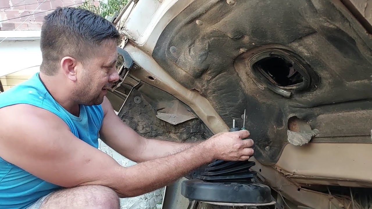como troca o guarda pó da alavanca de macha do caminhão vw 17220