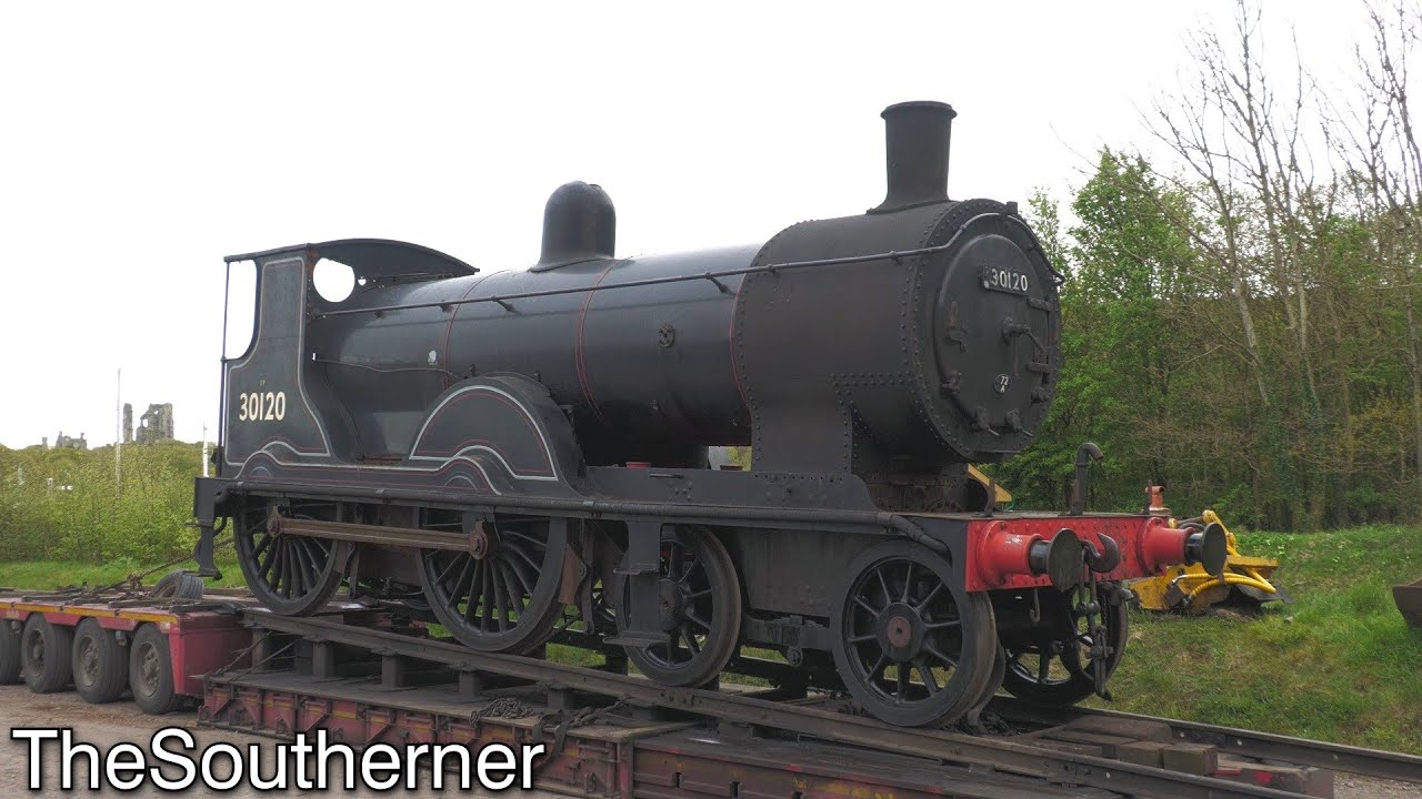 T9 Class - 30120 leaves the Swanage Railway 18/04/2024