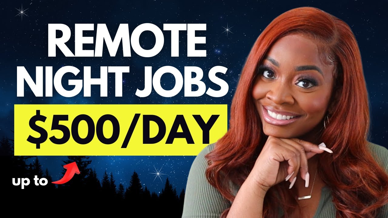 5 Night Jobs You Can Do At Home | Remote WFH 2025