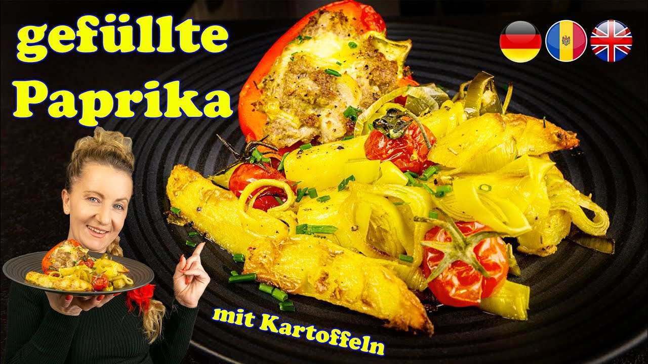 Gefüllte Paprika mit Hackfleisch im Ofen, Rezept ist schnell und lecker!