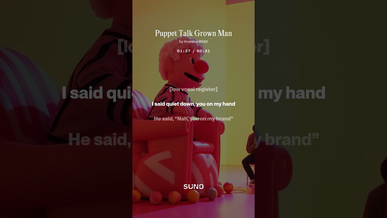 Puppet Talk Grown Man 