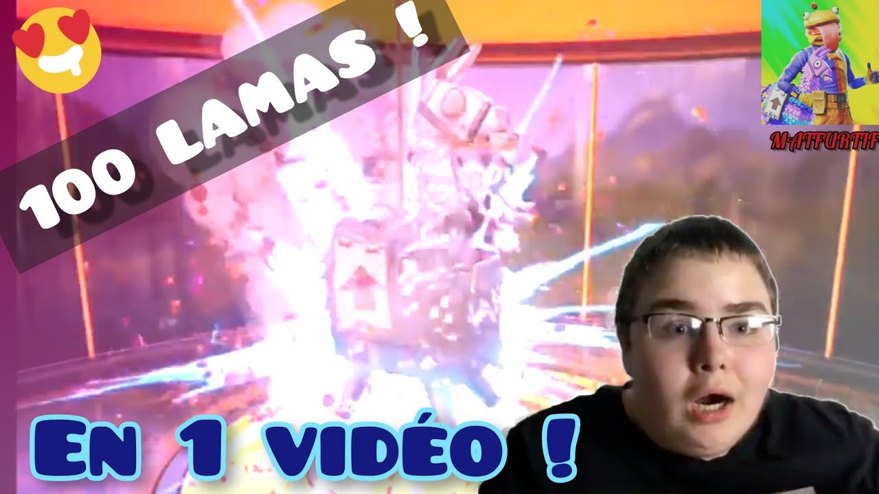FORTNITE : OUVERTURE DE 100 LAMA SUR SLM !!!