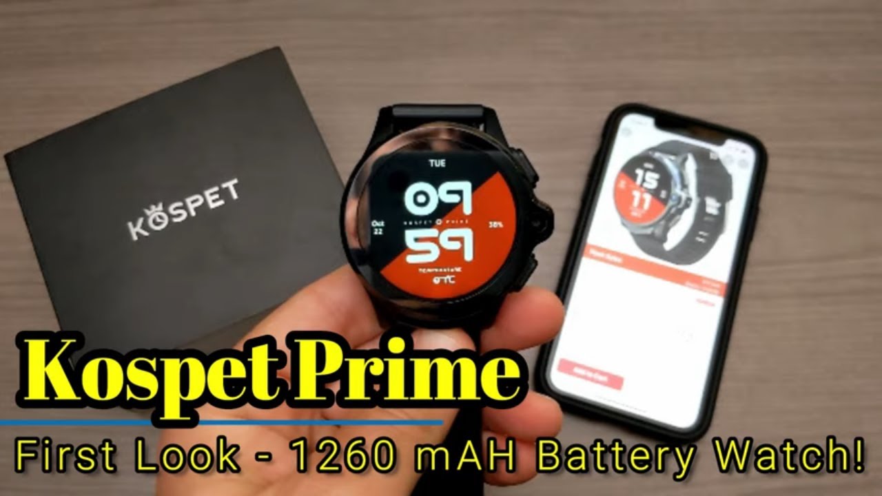 Kospet Prime - First Look - 1260 mAH Battery, Dual Cameras, 3gb/32gb, Android 7.1.1 Smartwatch