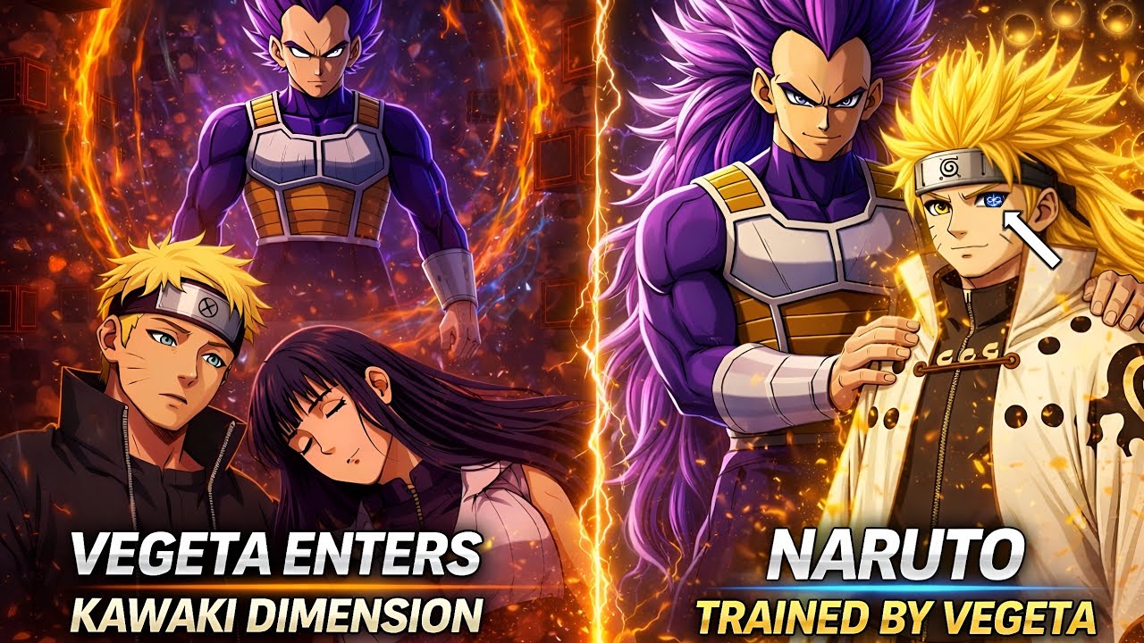 What If Vegeta Entered Kawaki’s Dimension and Trained Naruto?