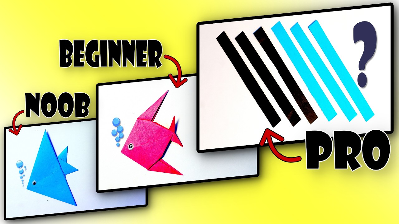 The PRO one is most satisfying | Diy Paper Fish | Fish Origami