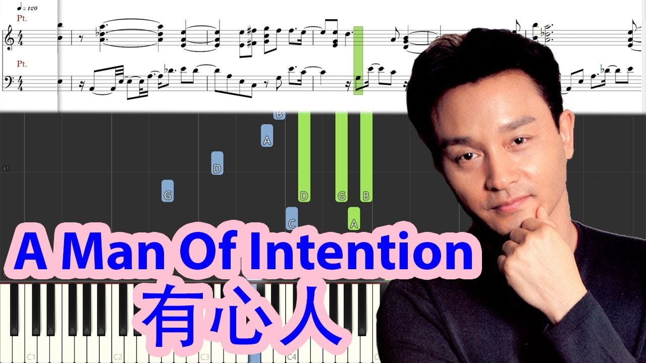 [Piano Tutorial] A Man Of Intention | 有心人 (Who's the Woman, Who's the Man?) - Leslie Cheung |張國榮
