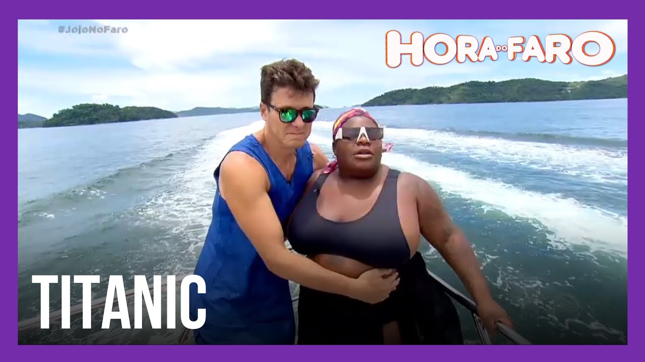 Jojo Todynho curte uma tarde no mar de Angra dos Reis e revive cena de Titanic