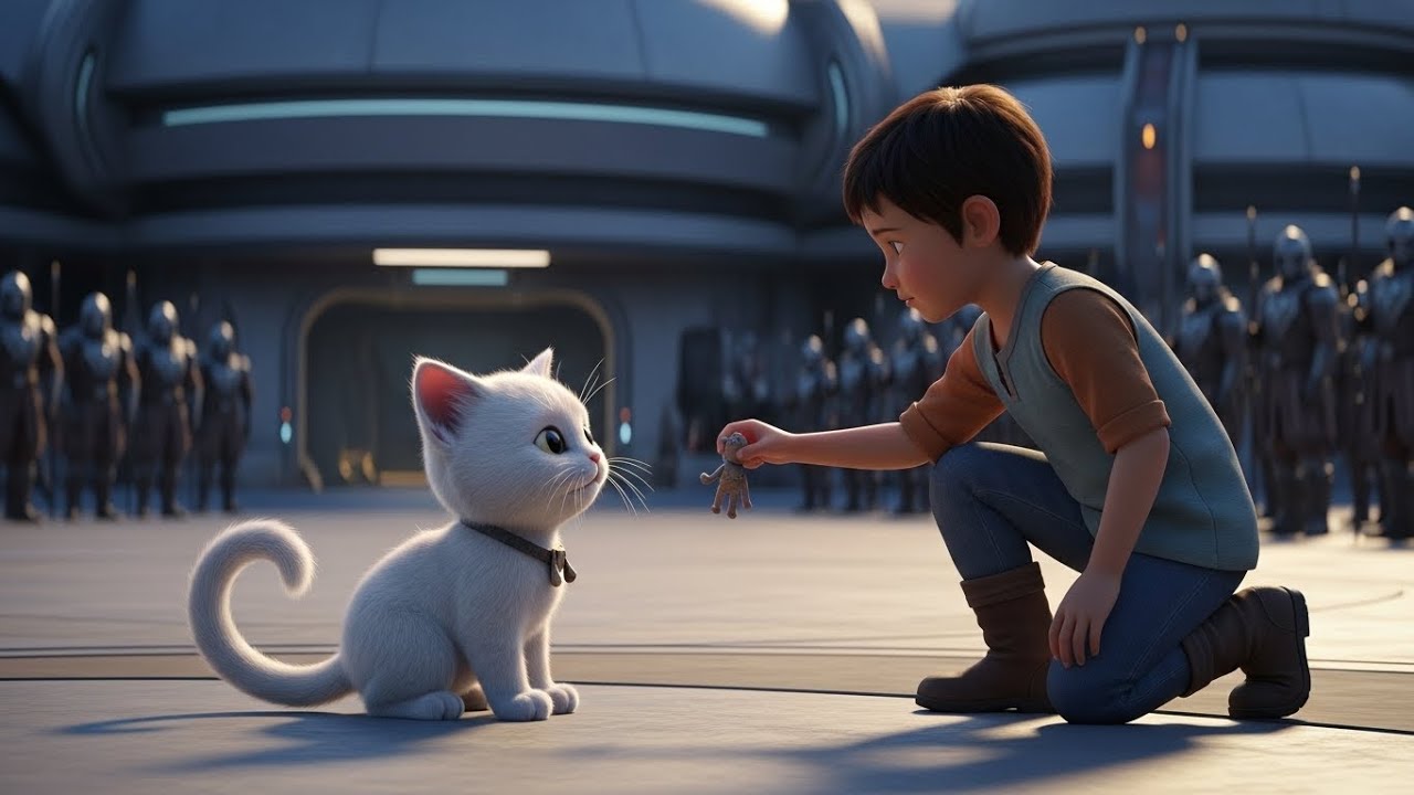 Human Kid Offers a Toy to a Lonely Alien Cat Cub &mdash; 500 Fierce Warriors Respond the Next Day!&rdquo;