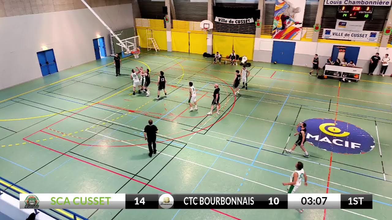 SCA CUSSET/CTC BOURBONNAIS 1ER QUART TEMPS