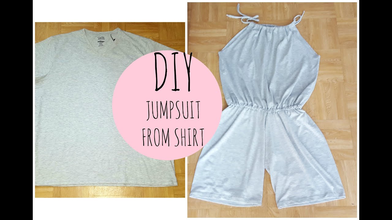 Thrifted transformation shirt to jumpsuit