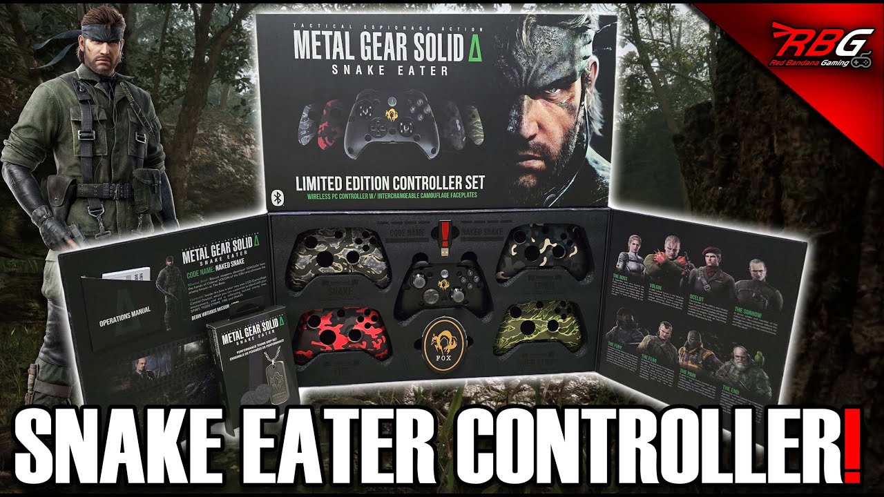 Metal Gear Solid Delta: Snake Eater Deluxe PC Controller Unboxing &ndash; GameStop Exclusive Review