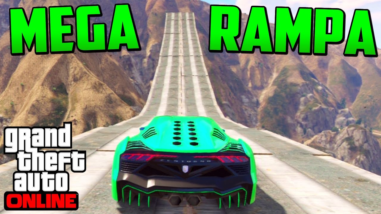 MEGA RAMPA INCREÍBLE!! GIGANTE!! - Gameplay GTA 5 Online Funny Moments