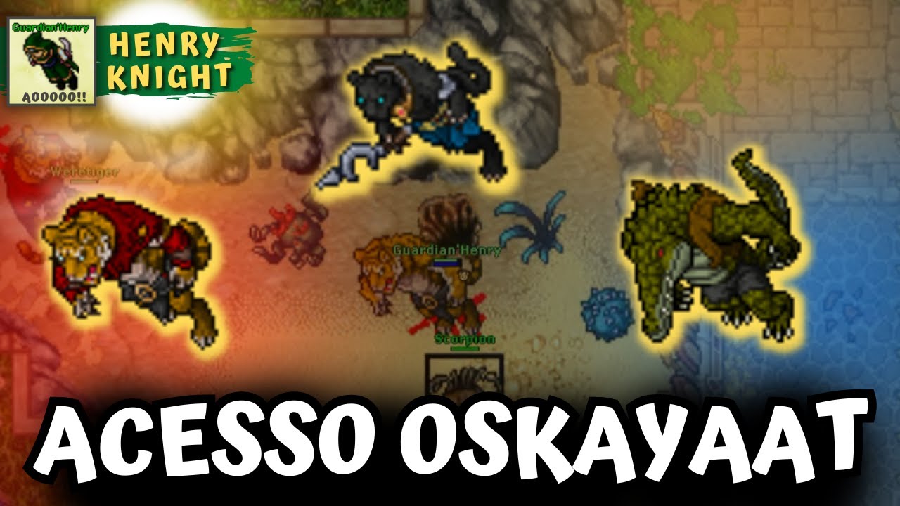 Acesso Oskayaat - Weretigers, Werecrocodiles e Werepanthers | TIBIA QUESTS #33 | Henry Knight