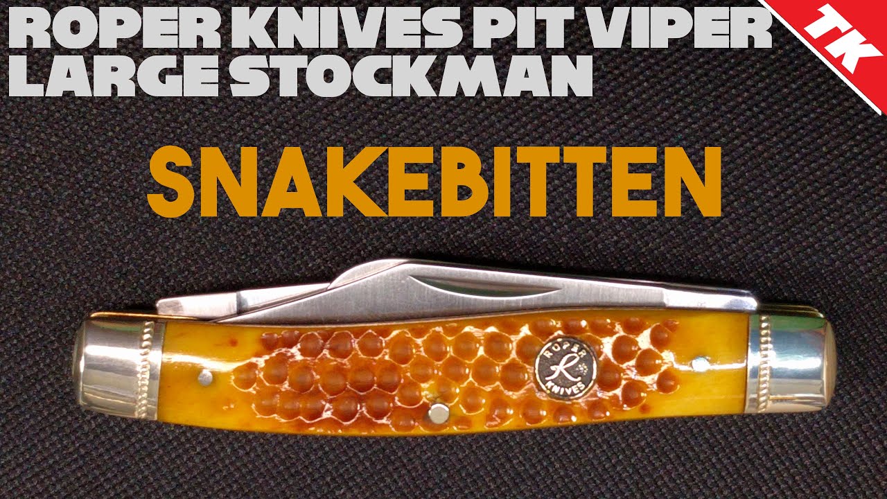 Roper Pit Viper Large Stockman Pocket Knife RP0001CPV