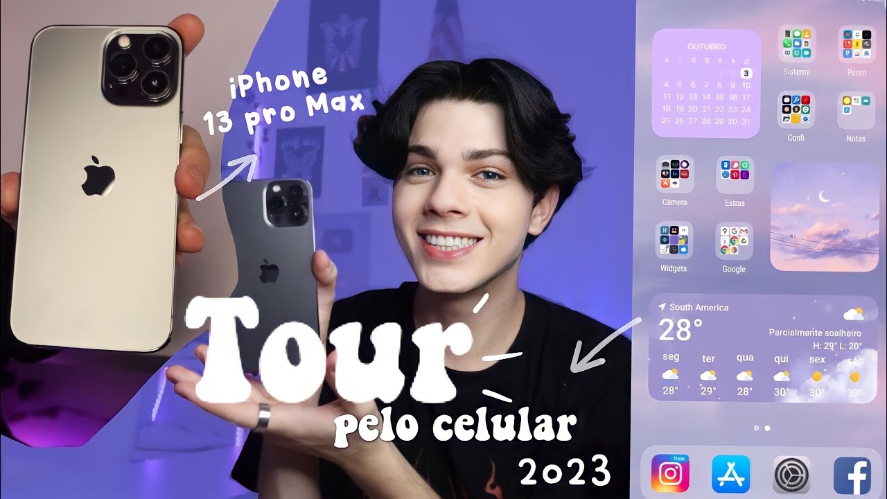 TOUR PELO MEU CELULAR (iPhone 13 pro Max) 📲| unboxing, acessórios, apps e organização