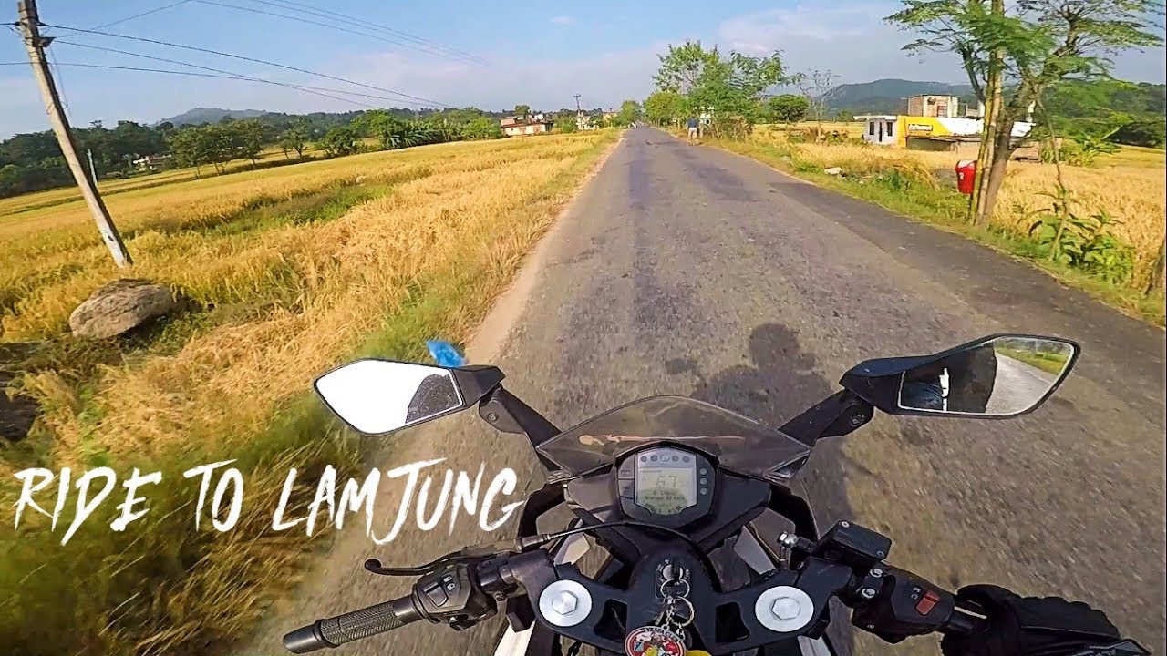 RIDE TO LAMJUNG WITH MY NEW RIDE